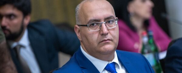 Министр энергетических инфраструктур и природных ресурсов Армении Гарегин Баграмян на заседании Правительства (16 октября 2018). Еревaн - Sputnik Армения