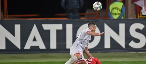 Футбольный матч Лиги Наций УЕФА между сборными Армении и Македонии (16 октября 2018). Еревaн - Sputnik Արմենիա