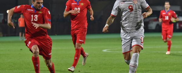 Футбольный матч Лиги Наций УЕФА между сборными Армении и Македонии (16 октября 2018). Еревaн - Sputnik Армения