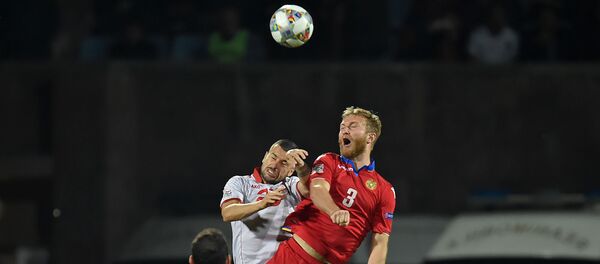 Футбольный матч Лиги Наций УЕФА между сборными Армении и Македонии (16 октября 2018). Еревaн Футбольный матч Лиги Наций УЕФА между сборными Армении и Македонии (16 октября 2018). Еревaн - Sputnik Արմենիա