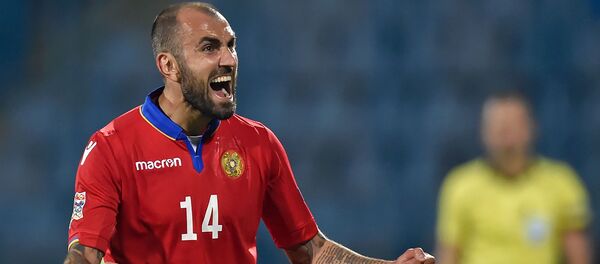 Футбольный матч Лиги Наций УЕФА между сборными Армении и Македонии (16 октября 2018). Еревaн - Sputnik Արմենիա