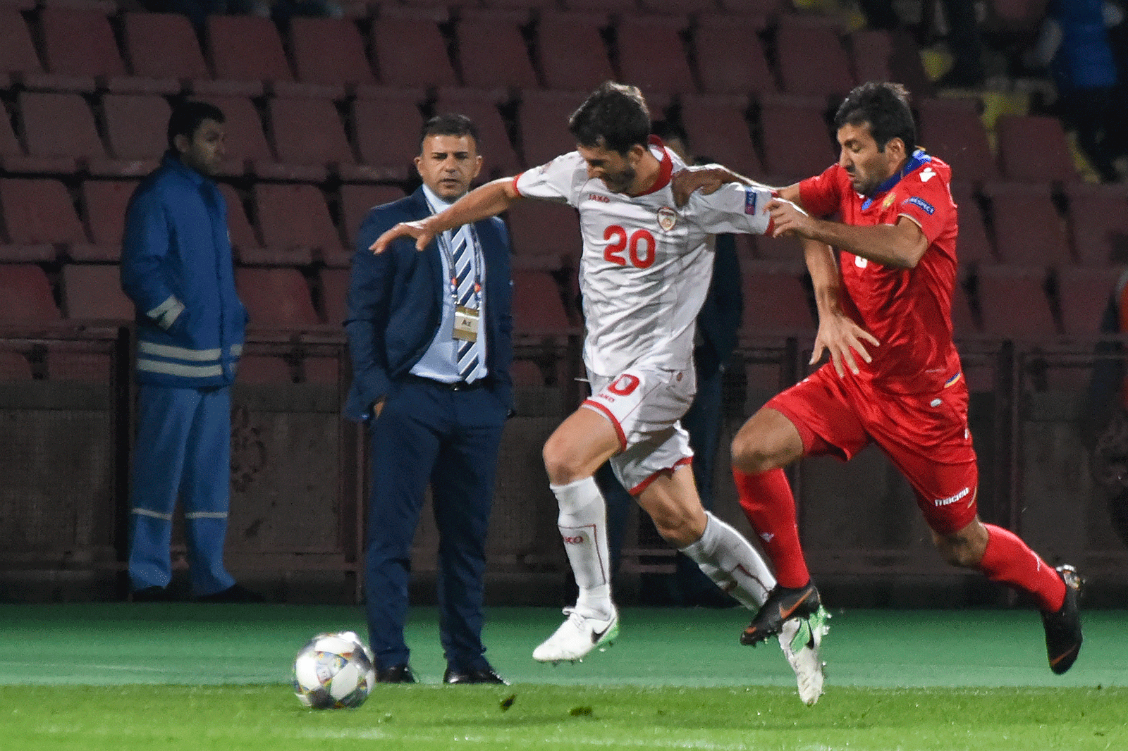 Футбольный матч Лиги Наций УЕФА между сборными Армении и Македонии (16 октября 2018). Еревaн - Sputnik Армения