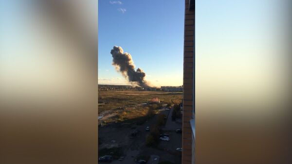 Видео с места взрыва на заводе под Петербургом - Sputnik Армения
