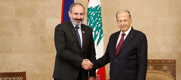 Рабочий визит врио премьер-министра Армении Никола Пашиняна в Ливан (20 октября 2018). Бейрут Рабочий визит врио премьер-министра Армении Никола Пашиняна в Ливан (20 октября 2018). Бейрут - Sputnik Армения