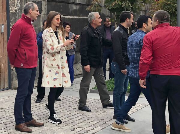 Съемки нового развлекательного шоу телеканала Пятница в Гюмри Съемки нового развлекательного шоу телеканала Пятница в Гюмри - Sputnik Արմենիա