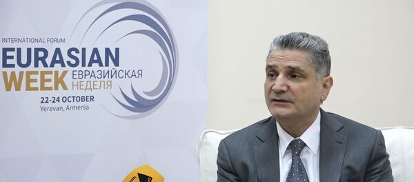 Председатель ЕЭК Тигран Саркисян отвечает на вопросы об эффектах евразийской интеграции Председатель ЕЭК Тигран Саркисян отвечает на вопросы об эффектах евразийской интеграции - Sputnik Армения