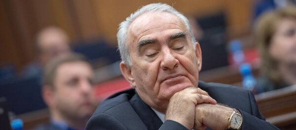 Депутат Галуст Саакян на внеочередном заседании Парламента Армении (24 октября 2018). Еревaн - Sputnik Армения