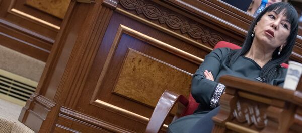 Депутат Наира Зограбян на внеочередном заседании Парламента Армении (24 октября 2018). Еревaн - Sputnik Армения
