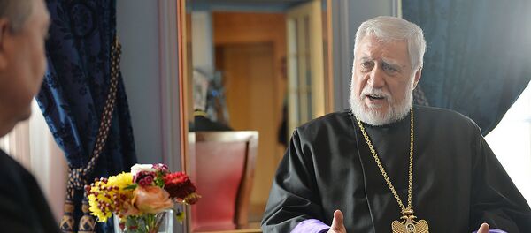 Президент Армении Армен Саркисян встретился с Католикосом Великого Дома Киликийского Арамом Первым (24 октября 2018). Женева Президент Армении Армен Саркисян встретился с Католикосом Великого Дома Киликийского Арамом Первым (24 октября 2018). Женева - Sputnik Արմենիա