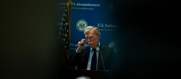 Пресс-конференция Джона Болтона в Посольстве США в Армении (25 октября 2018). Еревaн - Sputnik Армения