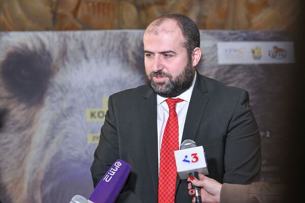 И.о. министра охраны природы Армении Эрик Григорян на международной конференции евразийских зоологических садов и аквариумов (29 октября 2018). Ереван - Sputnik Արմենիա