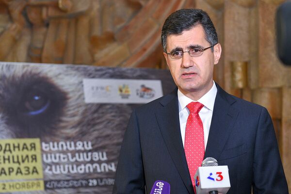 Гендиректор VivaCell MTS Ральф Йирикян на международной конференции евразийских зоологических садов и аквариумов (29 октября 2018). Ереван - Sputnik Արմենիա