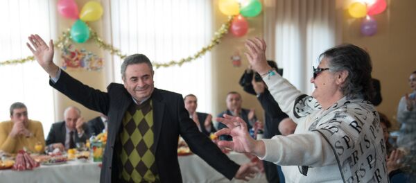 Новогоднее мероприятие в норкском доме-интернате - Sputnik Արմենիա