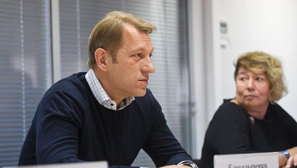 Заместитель главного редактора МИА Россия сегодня Андрей Благодыренко на сессии проекта SputnikPro - Sputnik Արմենիա
