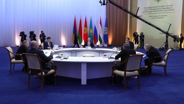 Заседание Совета коллективной безопасности ОДКБ во Дворце независимости (8 ноября 2018). Астана - Sputnik Արմենիա