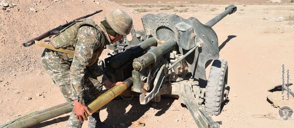 Учения армянских артиллеристов Учения армянских артиллеристов - Sputnik Армения