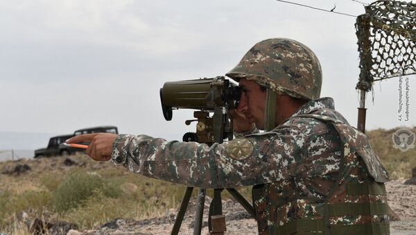 Учения армянских артиллеристов - Sputnik Армения