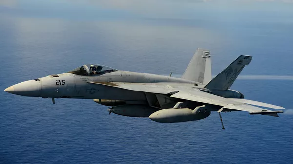 Американский палубный истребитель-бомбардировщик и штурмовик F/A-18 Super Hornet - Sputnik Армения