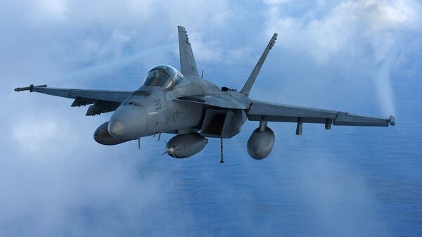 Американский палубный истребитель-бомбардировщик и штурмовик F/A-18 Super Hornet - Sputnik Армения