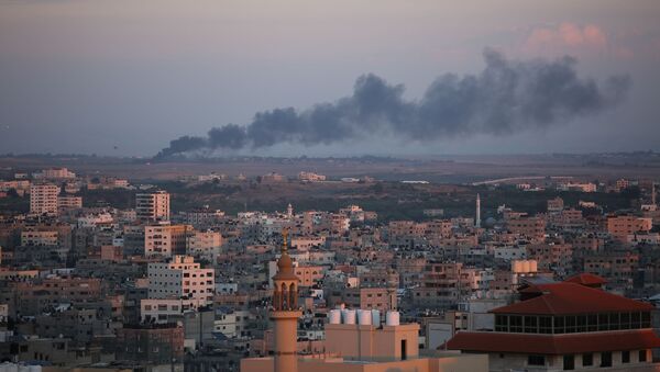 Ракетный удар Израиля по территории сектора Газа - Sputnik Армения