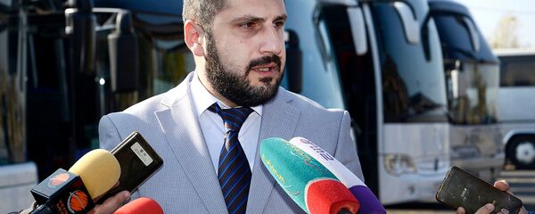 Первый заместитель министра транспорта, связи и информационных технологий Армении Армен Памбухчян Первый заместитель министра транспорта, связи и информационных технологий Армении Армен Памбухчян - Sputnik Армения