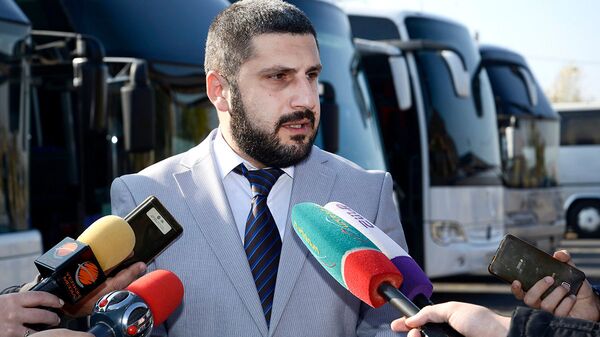 Первый заместитель министра транспорта, связи и информационных технологий Армении Армен Памбухчян - Sputnik Армения