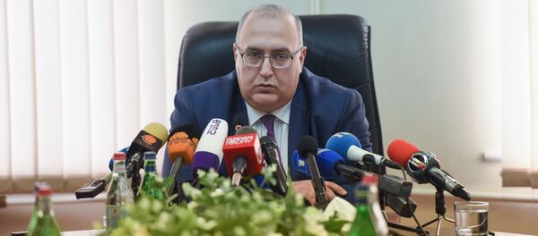 Пресс-конференция и.о. министра энергетических инфраструктур и природных ресурсов Гарегина Баграмяна (21 ноября 2018). Еревaн - Sputnik Армения