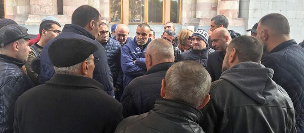 Акция протеста отставных и вышедших на пенсию военнослужащих (29 ноября 2018). Еревaн - Sputnik Армения