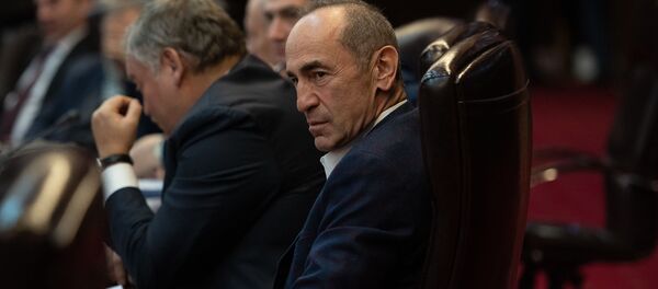 Роберт Кочарян на заседании армяно-российского Лазаревского клуба (30 ноября 2018). Еревaн - Sputnik Армения