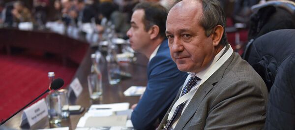 Владимир Евсеев на заседании армяно-российского Лазаревского клуба (1 декабря 2018). Еревaн Владимир Евсеев на заседании армяно-российского Лазаревского клуба (1 декабря 2018). Еревaн - Sputnik Армения