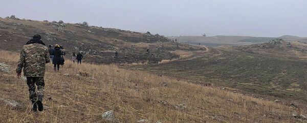 Поисково-спасательные работы на месте авиакатастрофы СУ-25, Ширакская область Поисково-спасательные работы на месте авиакатастрофы СУ-25, Ширакская область - Sputnik Արմենիա