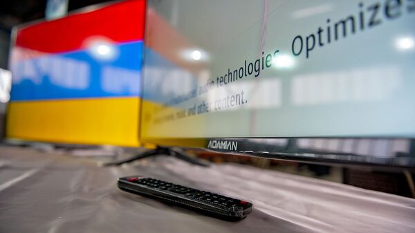 LED телевизоры Adamian, собранные в селе Мердзаван - Sputnik Արմենիա