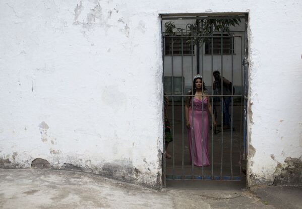 Мисс Talavera Bruce 2017 перед конкурсом красоты в женской тюрьме Talavera Bruce в Рио-де-Жанейро, Бразилия - Sputnik Армения