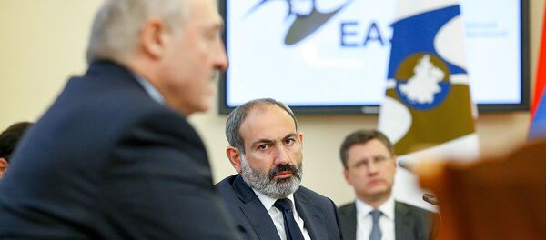 И.о. премьер-министра Никол Пашинян на заседании Высшего Евразийского экономического совета (6 декабря 2018). Санкт-Петербург - Sputnik Армения