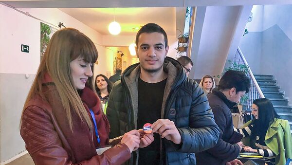 Первые выборы жителя Гюмри Жоры Гюнашяна (9 декабря 2018). Гюмри - Sputnik Армения