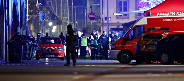 Сотрудники французской полиции на месте преступления (12 декабря 2018). Страсбург, Франция - Sputnik Армения