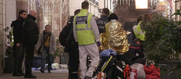 Стрельба рядом с рождественской ярмаркой в Страсбурге. Кадры с места инцидента - Sputnik Армения