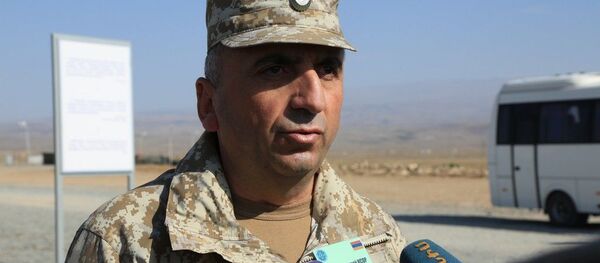 Генерал-майор Карен Абраамян во время учений Взаимодействие 2017 (9 октября 2017). Армения - Sputnik Армения