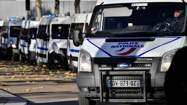 Полицейские автомобили в Париже - Sputnik Արմենիա