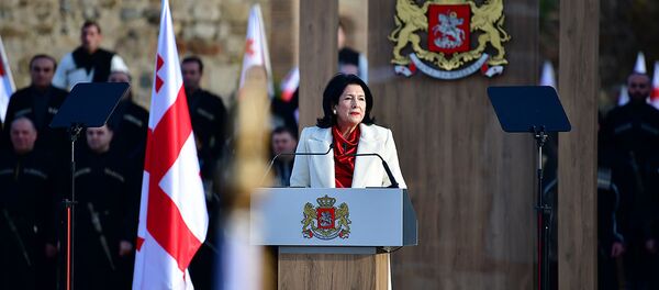 Церемонии инаугурации избранного Президента Грузии Саломе Зурабишвили во дворце Ираклия Второго (16 декабря 2018). Телави - Sputnik Армения