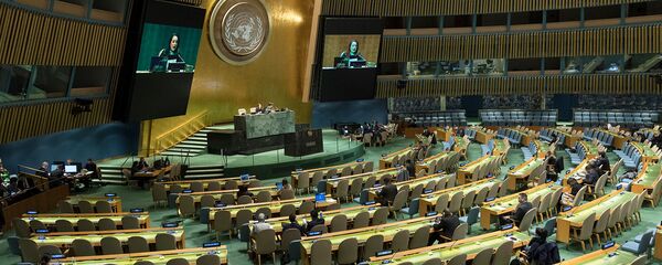 Заседание Генеральной Ассамблеи ООН в ознаменование отмены рабства и трансатлантической работорговли (21 ноября 2018). Нью-Йорк - Sputnik Արմենիա