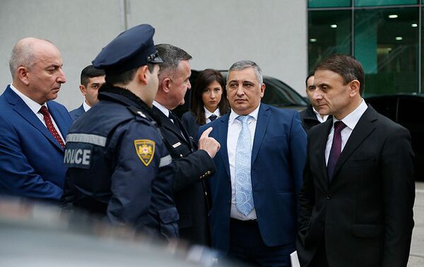 Начальник полиции Армении Валерий Осипян в здании патрульной полиции Грузии - Sputnik Армения