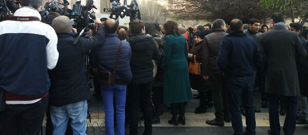 Акция протеста сотрудников Минкульта в связи с упразднением министерства Акция протеста сотрудников Минкульта в связи с упразднением министерства - Sputnik Արմենիա