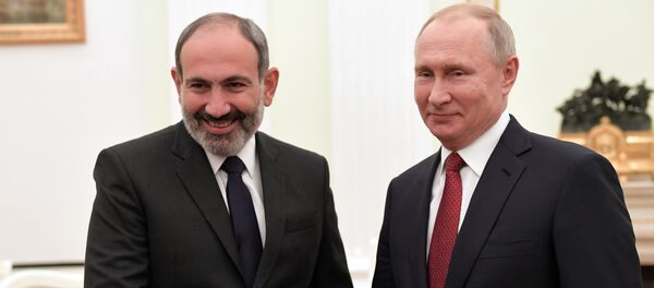 Встреча и.о. премьер-министра Армении Никола Пашиняна и президента России Владимира Путина (27 декабря 2018). Москвa - Sputnik Արմենիա