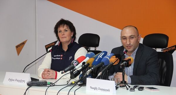 Брит Балдишол и Гагик Саргсян Брит Балдишол и Гагик Саргсян - Sputnik Արմենիա