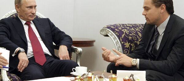 Владимир Путин и Леонардо Ди Каприо Владимир Путин и Леонардо Ди Каприо - Sputnik Армения