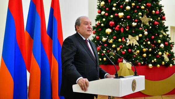 Армен Саркисян поздравил присутствующих с Новым годом - Sputnik Армения