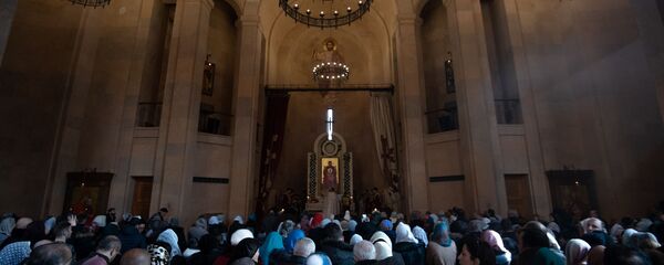 Рождественская служба в церкви Святой Анны (6 января 2019). Еревaн - Sputnik Արմենիա