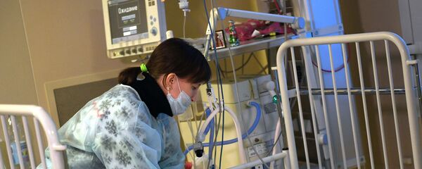 11-ти месячный Ваня Фокин в НИИ неотложной детской хирургии и травматологии (7 января 2019). Москвa - Sputnik Армения