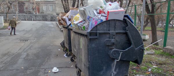 Мусорный бак компании Санитек - Sputnik Армения